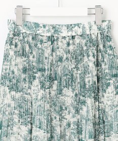 自由区 【カタログ掲載・洗える】ランドスケーププリント スカート