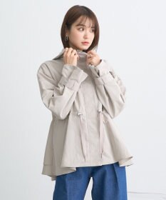 earth music&ecology ドロストペプラムマウンテンパーカー