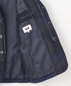 JOSEPH ABBOUD 【イタリア素材/軽量/中綿キルト】 スライバーチェックキルト ジャケット