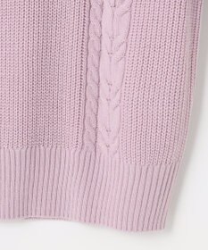 ANY SIS 【洗える】スフレケーブルパフスリーブ ニット