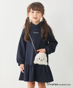 ANY KIDS 【しろたん×anyFAM】しろたんポシェットフードワンピース