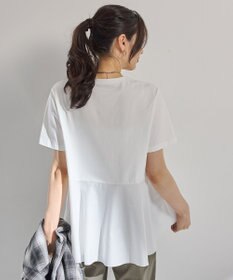 ANY L 【洗濯機可】コンビネーションイレヘムカットソー