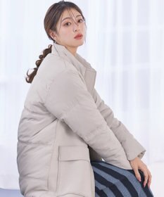 Tiaclasse ファイバーダウン×ダンボール異素材ロングコート