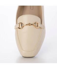 MODE ET JACOMO <noyau>スクエアトゥビット付きヒールローファー