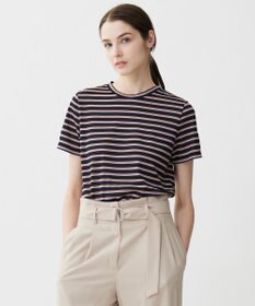 ICB L 【洗える】 シアーマルチボーダー カットソー