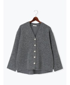 Te chichi 起毛ミドルVネックカーディガン