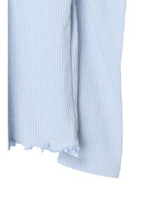 earth music&ecology パフスリーブクレープリブインナー