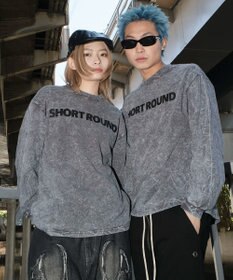 WEGO 【ユニセックス着用ITEM】ケミカルウォッシュグラフィックT（LS）