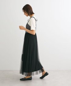 Green Parks ・ＥＬＥＮＣＡＲＥ　ＤＵＥ　チュールドッキングワンピ