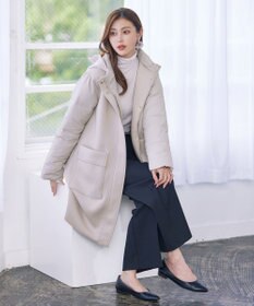 Tiaclasse ファイバーダウン×ダンボール異素材ロングコート