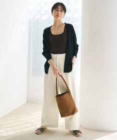 UNFILO タックワイドパンツ