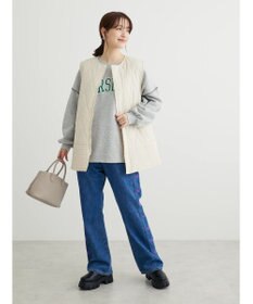 Green Parks ・Ｄｏｕｂｌｅ　Ｆｌａｇｓ　チョウチョ刺繍フレアデニム