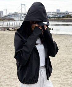 WEGO 【日焼け対策/セットアップ対応】ラッシュガードZIPパーカー