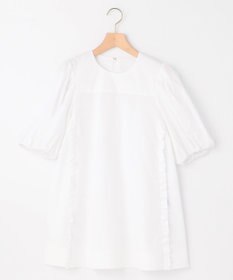 組曲 コットンローン ボリュームスリーブブラウス