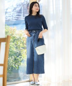 ANY L ポイントシアーリブニット