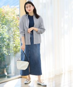 ANY L ポイントシアーリブニット