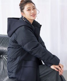 Tiaclasse ファイバーダウン×ダンボール異素材ロングコート