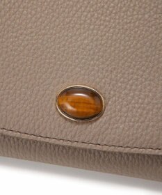 TOPKAPI 【TOPKAPI】gemdrops ジェムドロップ ミニエンボスレザー 天然石 長財布