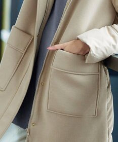 Tiaclasse ファイバーダウン×ダンボール異素材ロングコート