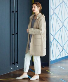 Tiaclasse ファイバーダウン×ダンボール異素材ロングコート