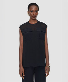 JOSEPH クレープドソワ　ブラウス　KNIZA