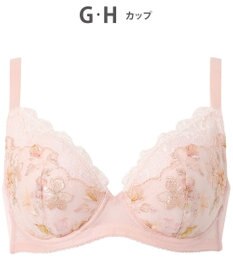 WACOAL 【小さく見せるブラ】 レーシィ ブラジャー 着やせ効果 コンパクトにメイク バストの突出をおさえる 背中の段差を軽減 大きいサイズ レディース BRB453 /ワコール