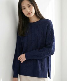 ANY SIS S ケーブル ニット プルオーバー