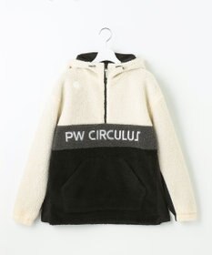 PW CIRCULUS 【WOMEN】【撥水/防風】ボア ハーフジップ フーデッド プルオーバー