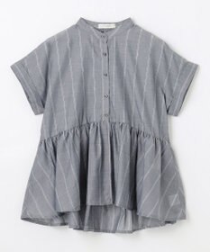 ANY L 半袖ティアードブラウス