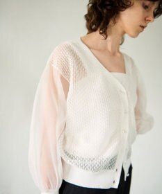 GRACE CONTINENTAL シアードルマンニットカーディガン