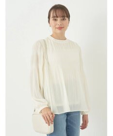 earth music&ecology マジョリカプリーツブラウス