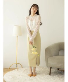 earth music&ecology ファスナースリットスカート