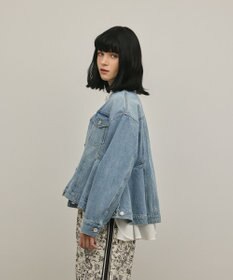 GRACE CONTINENTAL ペプラムデニムジャケット