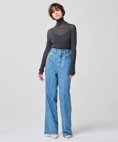 uncrave シアーニット タートルネック トップス（uncrave WHITE）