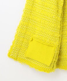 自由区 【カトリエムブーケ】Tweed melange フリンジジャケット