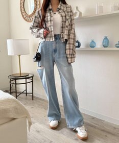 WEGO チェックショートシャツ