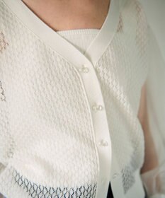 GRACE CONTINENTAL シアードルマンニットカーディガン