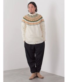 CRAFT STANDARD BOUTIQUE 【男女兼用】求心柄クルーネックニット