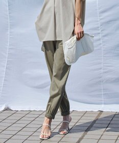 ICB 【洗える】 キュプラナイロンストレッチ ジョグパンツ