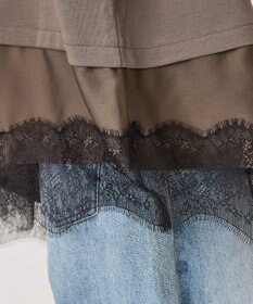 AMERICAN HOLIC レースドッキングＴシャツ