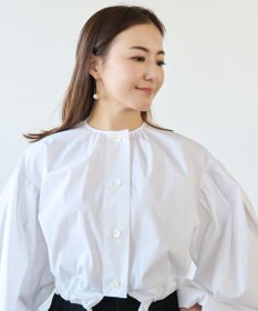 #Newans ウエストリボンショートブラウス