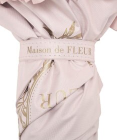Maison de FLEUR 《晴雨兼用》遮光&UV CUT フリル折りたたみ傘