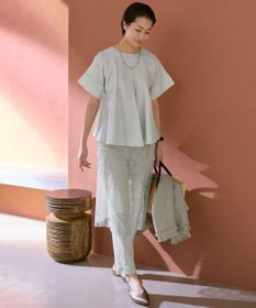 自由区 【SHIHOさん着用・昨年大好評・新色追加・後ろウエストゴム】シェルタリングテーパード パンツ