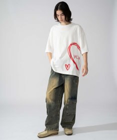 WEGO 【ユニセックス着用ITEM/SMLXLサイズ展開】アソートグラフィックT（SS）-2