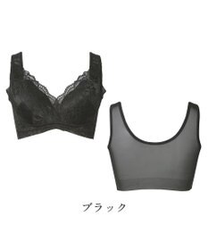 BRADELIS New York 【BRADELIS NewYork peace ブラデリス】ハートフルカップカシュクールブラ24 華やかレース ノンワイヤー 補正ブラ ブラジャー DB124102