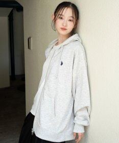 WEGO 【WEB限定/ユニセックス着用ITEM/25年秋冬新作/SMLサイズ展開】別注U.S.POLO ASSN.　ZIPパーカー