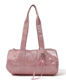 WEGO サテンリボンチャーム付きボストンバッグ