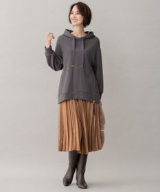 自由区 【洗える】ロイヤルサテン プリーツスカート