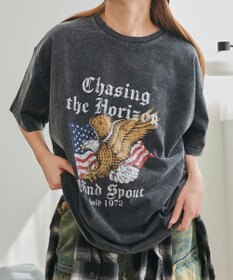 WEGO ヴィンテージウォッシュグラフィックBIGT