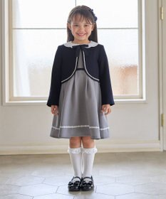 ANY KIDS 【2点セット】ノーカラー ボレロジャケット+襟付き ワンピース